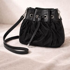 Gianni Chiarini Firenze Black Leather Bucket Bag | Made in Italy  Shoulder Bag